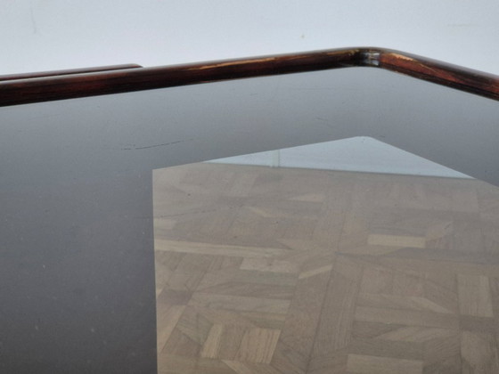 Image 1 of Vintage Italiaanse bijzettafels van Gianfranco Frattini voor Cassina, set van 3.