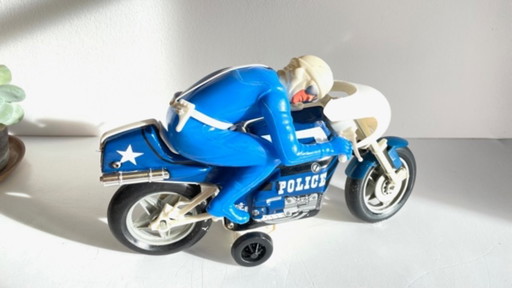 Joustra Metal Motorcycle Toy – Vintage France