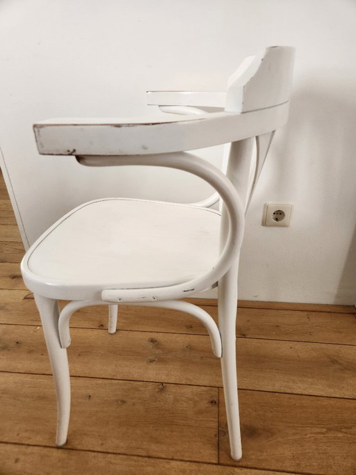2X Thonet Bentwood Caféstoelen Wit – eetkamerstoelen (photo 2 of 5)