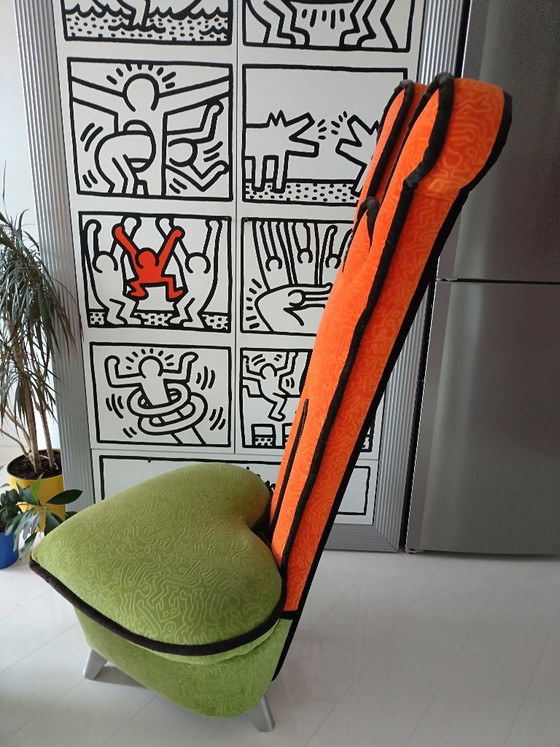 Image 1 of Bretz/Kultsofa, Keith Haring Design-Stuhl, Orange