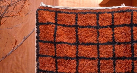 Elegant Marokkaans tapijt – Handgemaakt Atlasgebergte wol 250cmx150cm – Vloerkleden en tapijten, Cotton (photo 5 of 11)