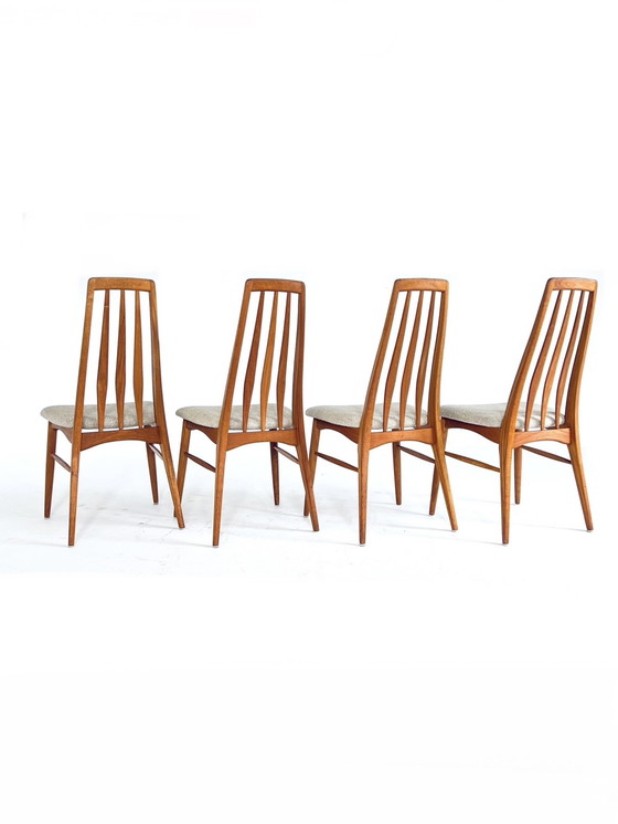 Image 1 of 4x Chaise de salle à manger 'Eva', Niels Koefoed, Koefoeds Hornslet '60