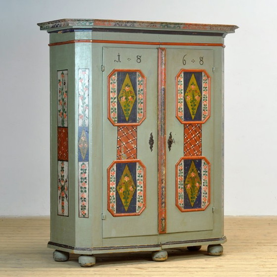 Image 1 of Gabinete de bodas alemán, fechado en 1868