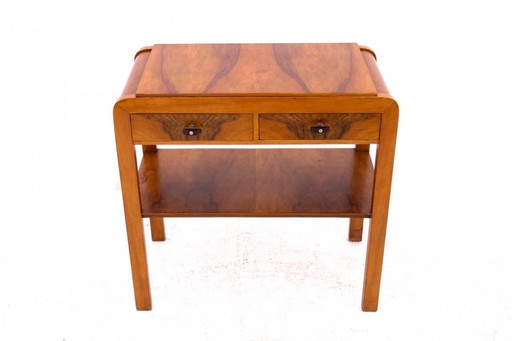 Mesa auxiliar Art Déco, Polonia, años 30.