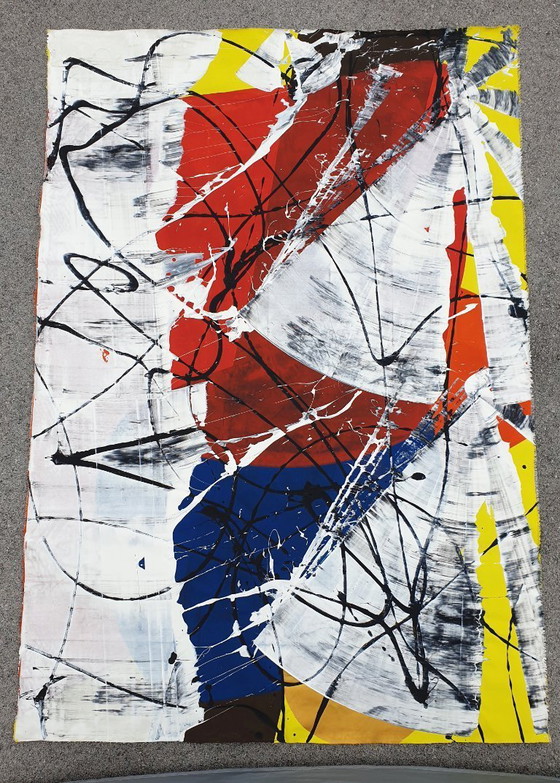 Image 1 of Jürgen Angeler - Red Flower - 215 x 150 cm