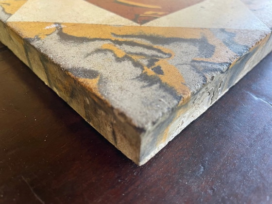 Image 1 of Set di 6 piastrelle francesi d'epoca, anni '30-'40 circa