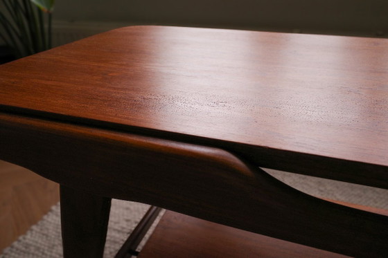 Vintage Salontafel Met Omkeerbaar Blad | Jaren 60 Teak – Wood (photo 4 of 5)