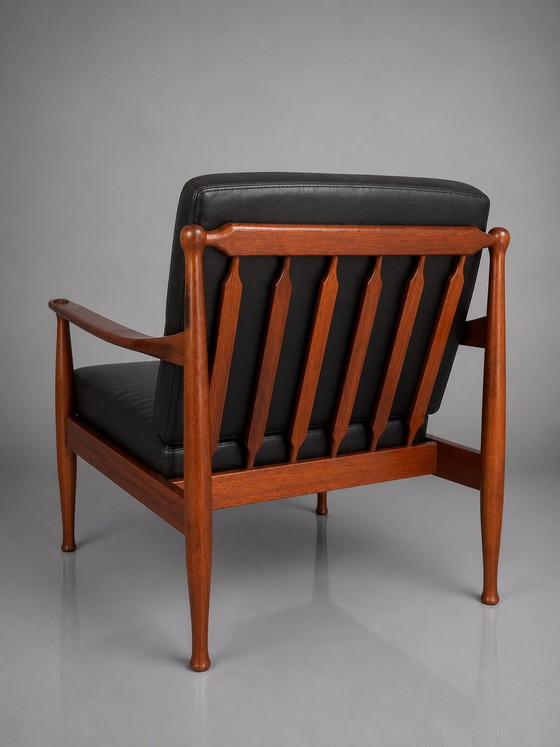 Salotto scandinavo di metà secolo – Divano a 3 posti e coppia di poltrone – Teak massello – Danimarca, anni (photo 5 of 7)