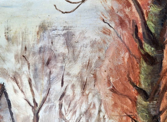 Original Double-Sided Oil Painting - Mid-Century – Paintings & Drawings, Canvas (photo 12 of 12)