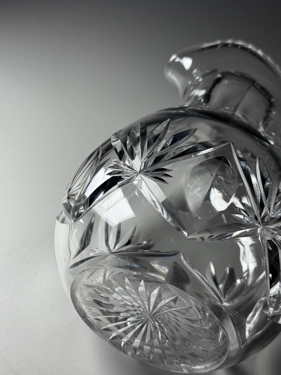 Image 1 of Val Saint Lambert - jaren 1900 - handgeslepen kristallen kan - 1 liter