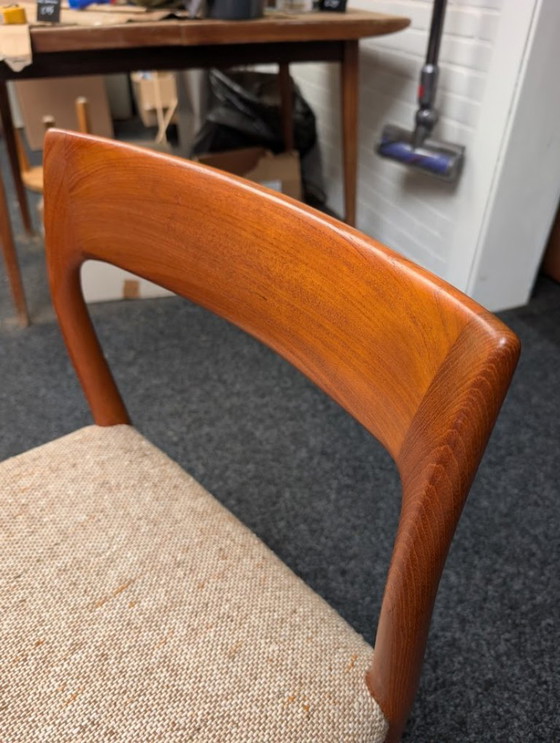 Image 1 of 5 sedie vintage Niels Otto Moller, modello 77
