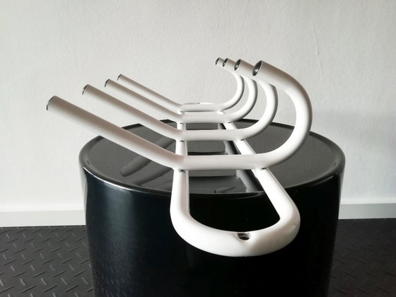 Image 1 of Vintage white wall coat rack 1980s