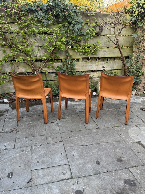 Image 1 of Cassina cab 412 brown, set of 3