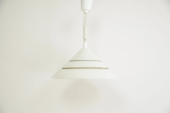 White Pull-Pendant Hans Agne Jacobsson – AB Markaryd, Pendant lamps, Metal (photo 3 of 5)