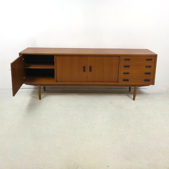 Image 1 of XL Mid Century Teak Dresser 70s Vintage Danish