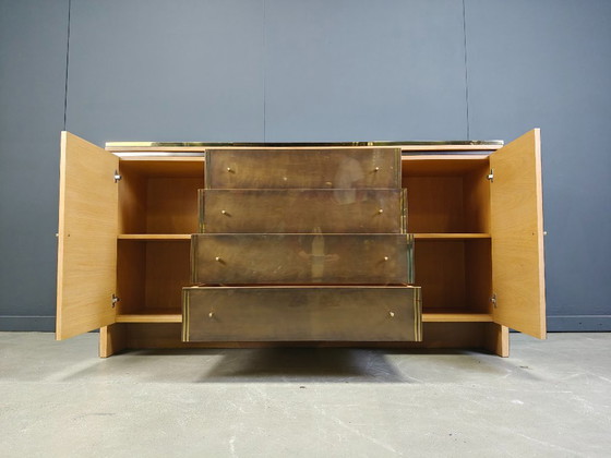 Image 1 of Credenza vintage in ottone di belgochrom, anni '70