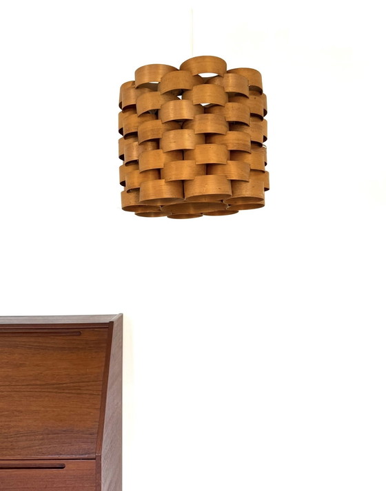 Image 1 of Vintage slatted pendant lamp, Hans Agne Jakobsson '60