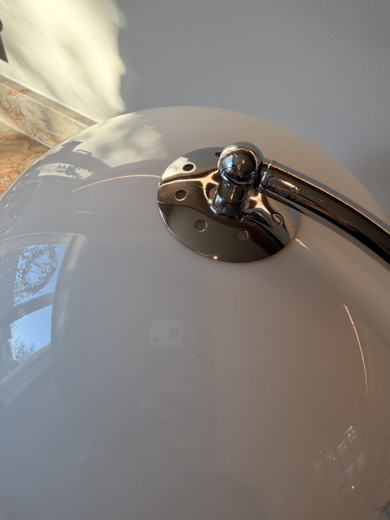 Image 1 of Lámpara de mesa italiana de mediados de siglo en cromo y acrílico, década de 1970