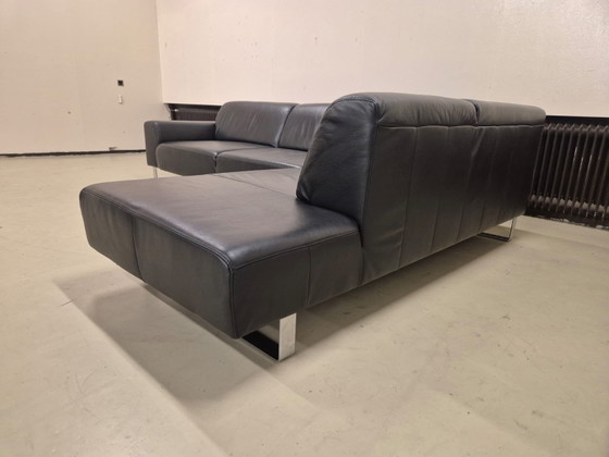 Image 1 of Montel Romero - Hoekbank - Zwart - Leer - Design - Sale
