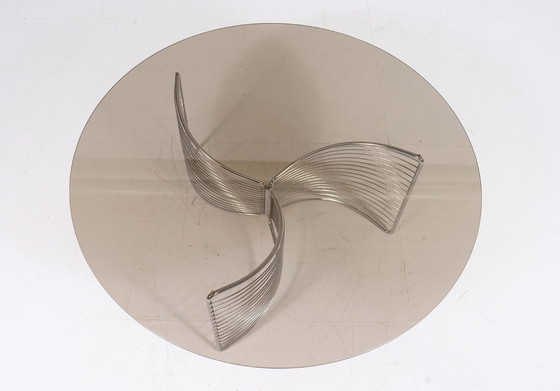 Image 1 of Mesa de centro espacial de alambre al estilo de Warren Platner, Alemania, década de 1970