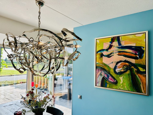 Brand van Egmond Delphinium chandelier 140 cm x 70 cm