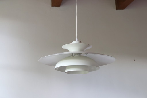 White Danish design pendant lamp by Junge Aps, model Roma