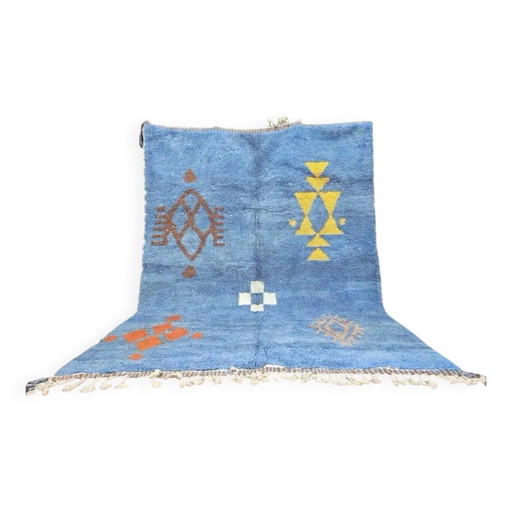 Tapis marocain naturel fait main 3 x 2 m