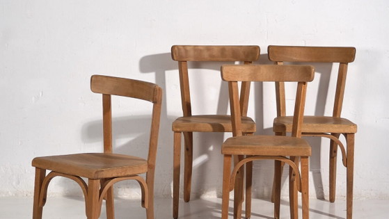 Chaises Thonet style vintage (c.1940). Lot de 4 pièces #2 – Chaises de salle à manger (photo 3 of 40)
