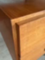 Vintage modernist teak Desk – Metal (photo 18 of 20)