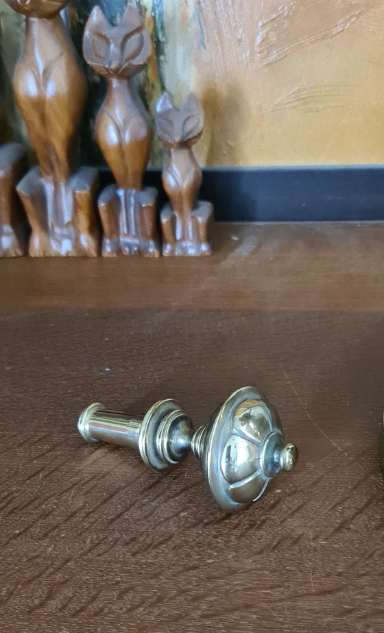Image 1 of Mid-Century messing Stiffel tafellamp 