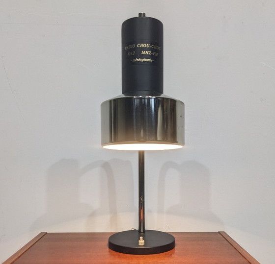 Image 1 of Large black vintage desk lamp from the 1980s.