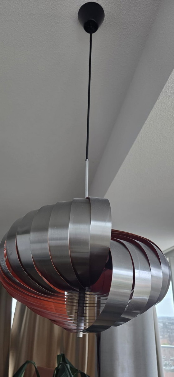 Image 1 of Lampada a sospensione a spirale Henri Mathieu per Lyfa Français, Francia, 1965