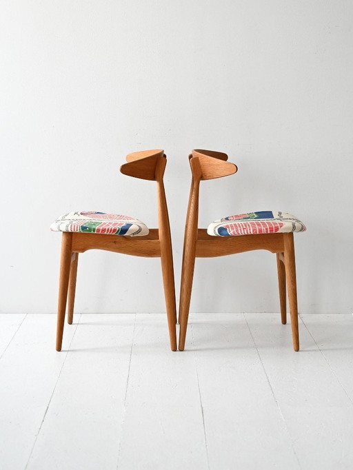 Paar CH33 Stühle von Hans Wegner