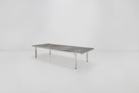 Image 1 of Table basse brutaliste faite et signée par Pia Manu, années 1960