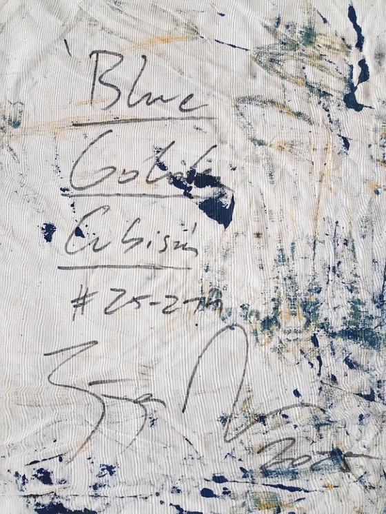 Image 1 of Jürgen Angeler - Cubismo azul y dorado