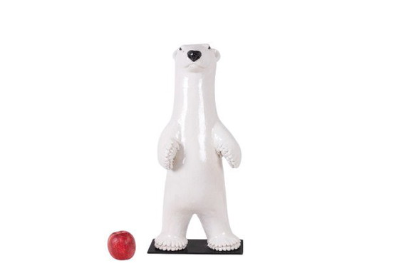 Image 1 of Valérie Courtet - Oso blanco de pie - Obra contemporánea