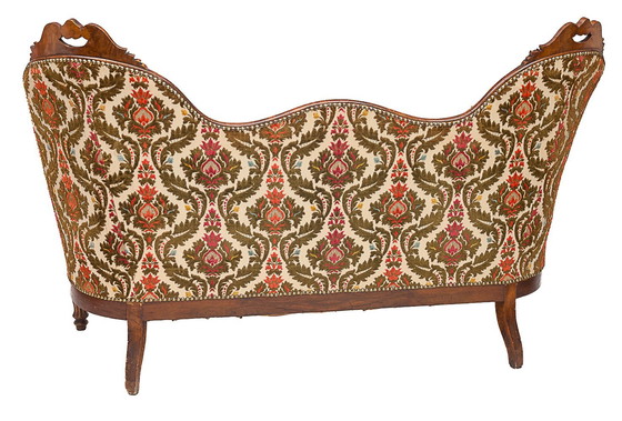 Image 1 of Walnut loveseat, 1930