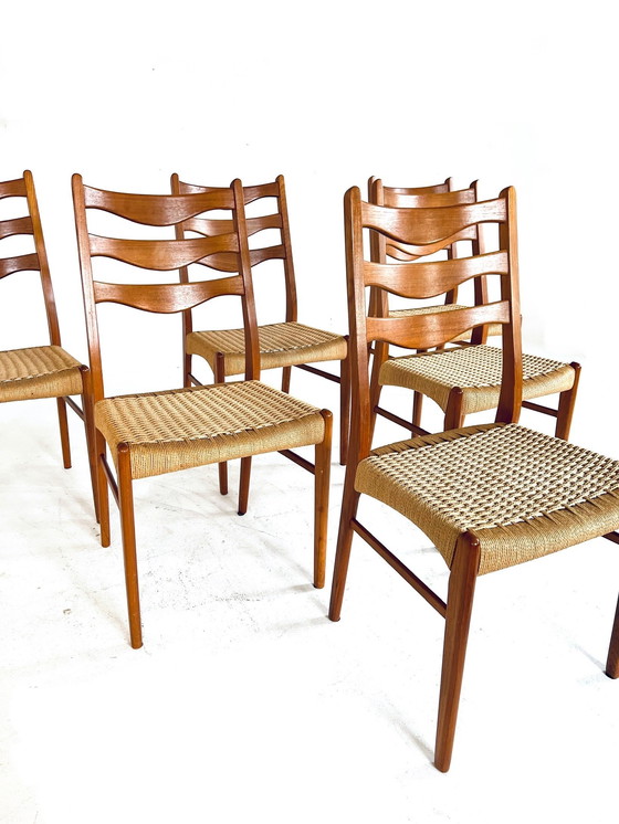 Image 1 of 6x Arne Wahl Iversen, Glyngøre Stolefabrik '60