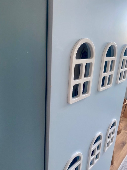 House Closet 216*60*40 | Petrol + Light Blue