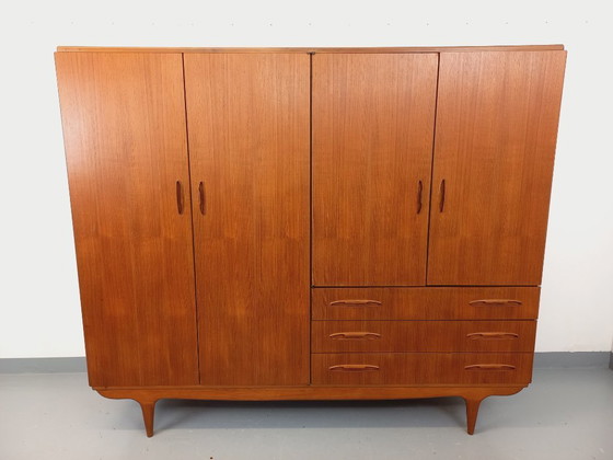 Image 1 of Vintage Scandinavian teak wardrobe from the 1960s