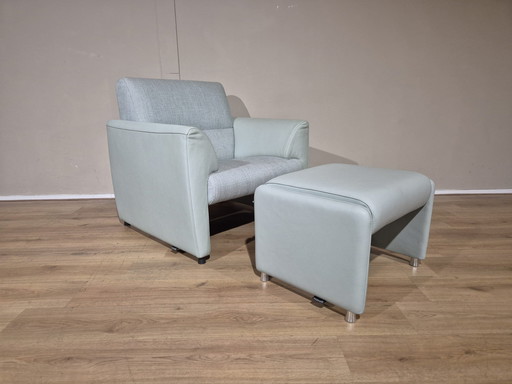 Montel Mondi armchair with ottoman