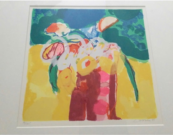 Henk Vessem Kunstprint, Abstract, Meerkleurig, Litho's & Zeefdrukken, Papier, Hout, Meerdere kleuren (foto 2 van 5)
