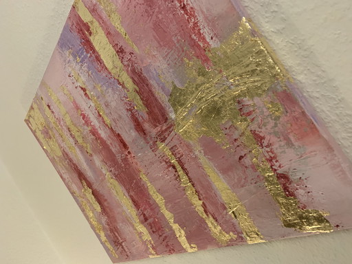 Acrylic painting "Golden Horizon"