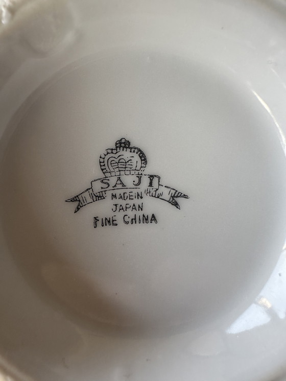 Image 1 of Vintage Saji Japan Teaset Geisha Litophane 15pc