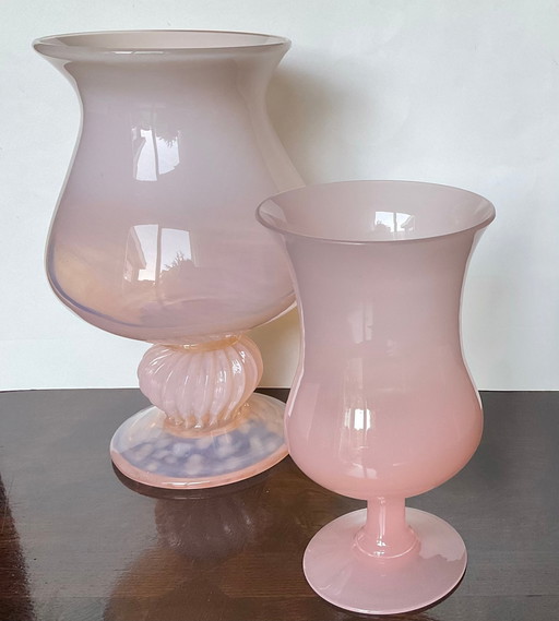 Vase (2) - Verre opalin