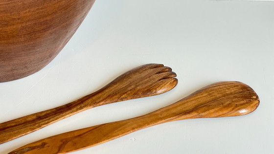 Image 1 of Insalatiera vintage scandinava XL in teak