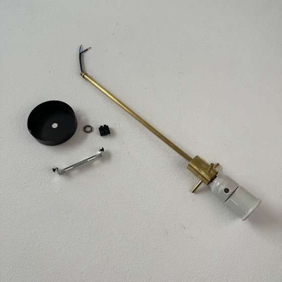 Image 1 of ANCIEN LUSTRE  EN OPALINE BLEUE VINTAGE