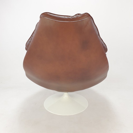 Image 1 of Mid Century Leder Sessel F588 von Geoffrey Harcourt für Artifort, 1960er Jahre