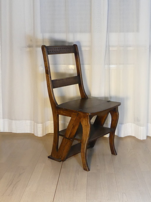 Ladder chair Stair chair Step stool Book ladder