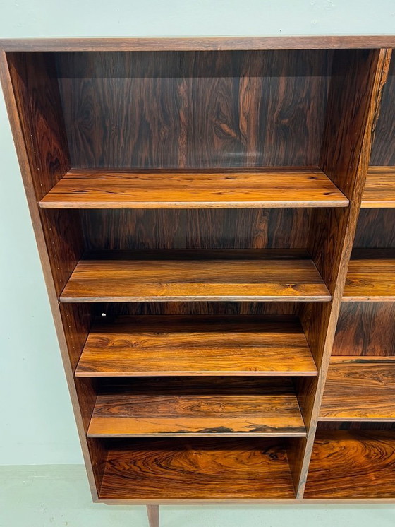 Image 1 of Boekenkast model 6 van palissanderhout, vervaardigd door Omann Jun Mobelfabrik, jaren 1960.